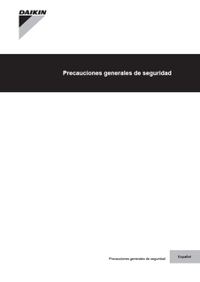 Heating, Sky-Air, VRV_4PES370474-1D_General safety precautions_Spanish download